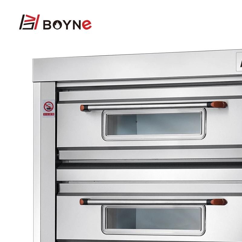 Electric Double Deck Four Trays Industrial Baking Oven
