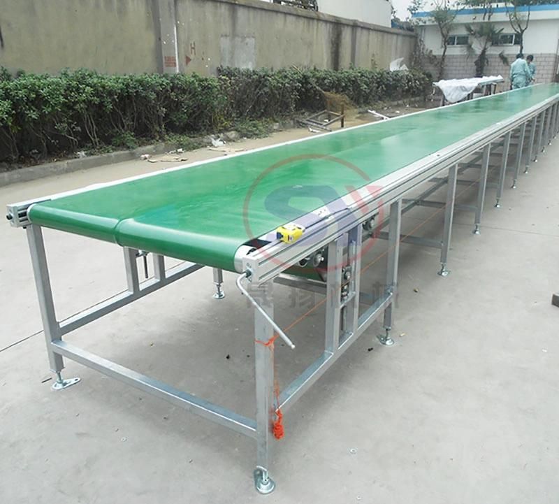 Portable/Mobile Inclined Belt Conveyor for Bag/Carton Boxes Transportation