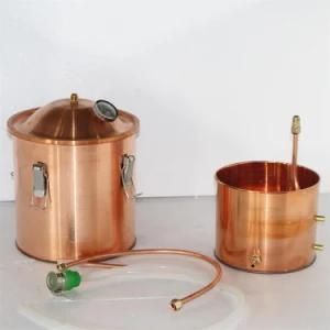 New 18L/5gal High Quality Copper Pot Alcohol Distiller Copper Condenser Moonshine Stills