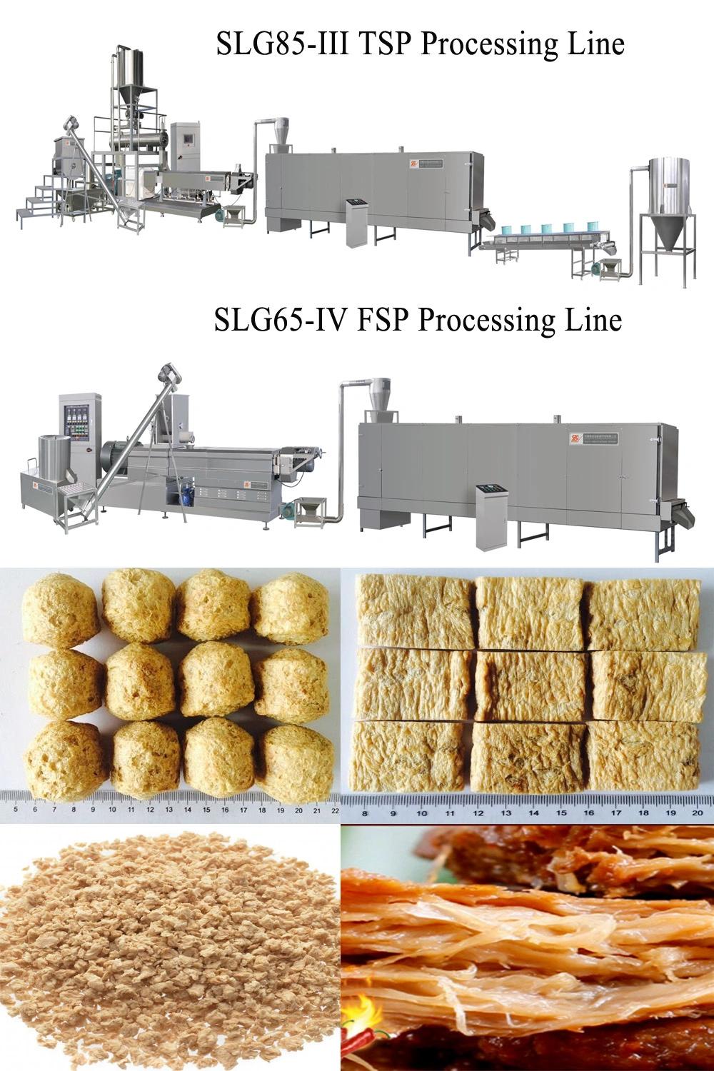 Textured Vegetable Meat Soya Protein Chunks Food Making Machine Processing Production Line