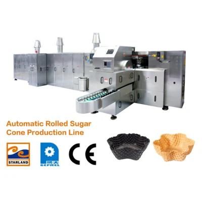 1.5kw Waffle Cone Production Line / Ice Cream Cone Baking Machine with Double Layered ...