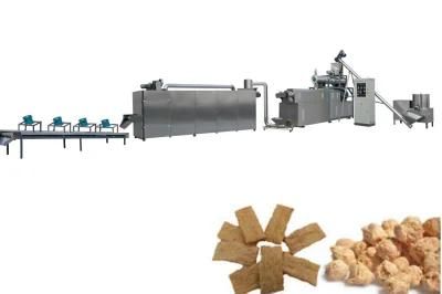 Soya Chunks Vegetable Protein Nuggets Meat Isolate Food Extrusion Making Production Line