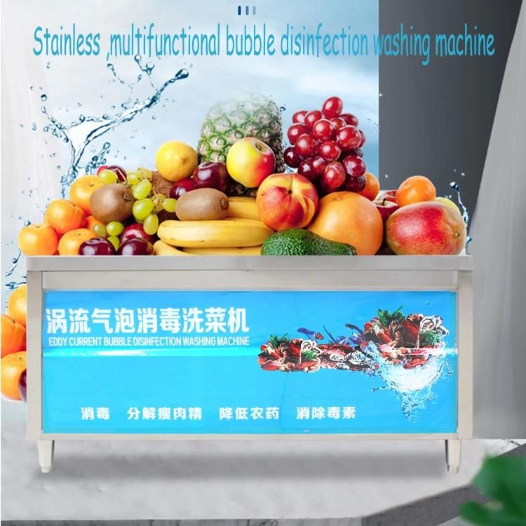 Automated Leafy Vegetable Fruit Lettuce Cabbage Bubble Washing Ozone Washer Cleaning Machine