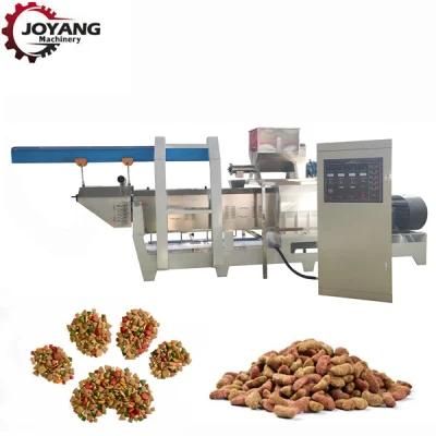 Automatic Twin Screw Extruder Pet Food Fish Feed Making Machine