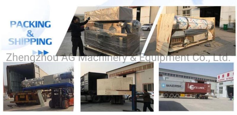 AG Mach Frying Snack Machine Puffed Snacks Flour Fried Salad Sticks Bugles Production Line