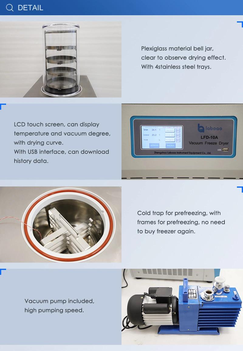 Desktop Small Laboratory Freeze Dry Equipment Vacuum Freeze Dryer Machine