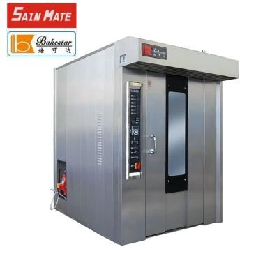 CE Approved Stainless Steel Bakery Equipment 16 Trays Diesel Rotary Rack Oven