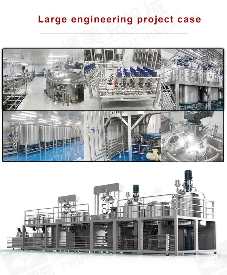 Large Combined High-Speed Mixing Tank 316 Food Grade Homogeneous Mixer Emulsifying Mixing Machine for Chocolate Sauce/Cheese Sauce/Honey Sauce