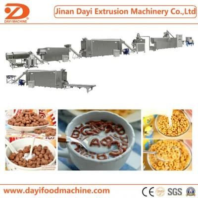 High Quality Automatic Puffing Breakfast Cereal Manufacturers Making Machine Corn Flakes ...