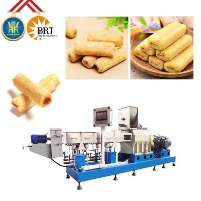 Snack Machine Corn Core Filling Puff Snack Machine Puffs Line Cream Core Filling Plant