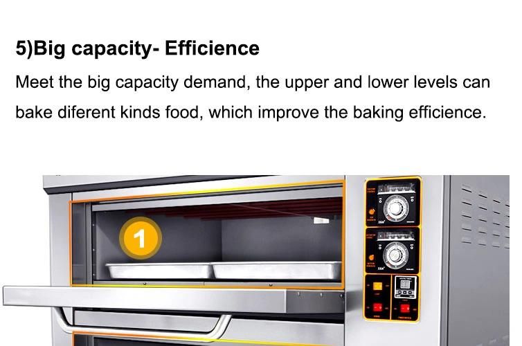Hot Sale Single Three-Layers Gas Oven for Pizza