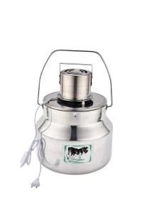 Electric Aluminum Milk Mixer with Stainless Steel Lid