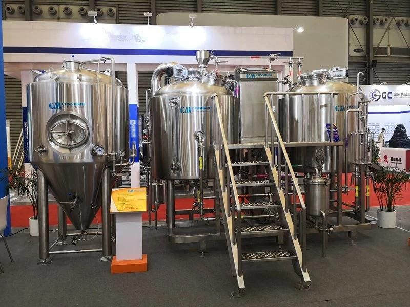 Cassman SUS304 Steam Heating 1000L 10hl Cerveza Equipment for Brewery Bar