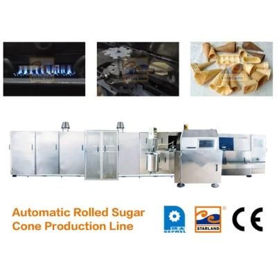 Ice Cream Cone Wafer Biscuit Making Machine Production Line