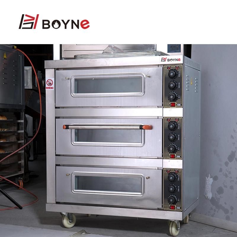Restaurant Kitchen 3 Deck 3 Pans Electrical Oven