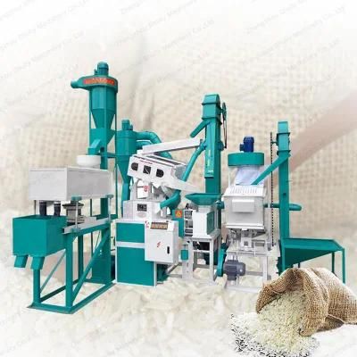 Auto Destoner Huller Rice Mill Milling Polisher Machine Production Line