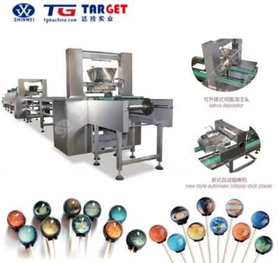 Originality Lollipop Candy Making Machine Full Automatic Lollipop Depsiting Line with ...