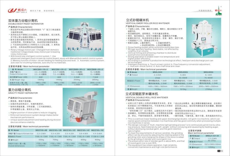 Hot Sale Emery Roller Vertical Type Rice Whitener Rice/Corn/ Millet Mill Machine