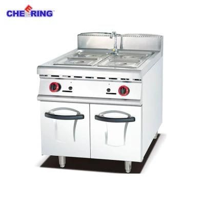 Commercial Gas Bain Marie with Cabinet