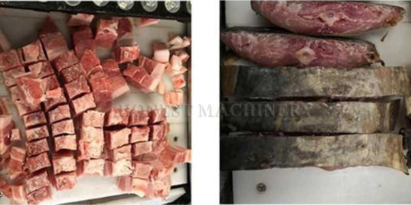 Stainless Steel Chicken Meat Dicer Machine / Beef Meat Cutting Machine