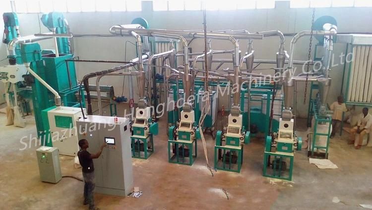 Hongdefa Hot Sale 30t/24h Maize Flour Milling Machine