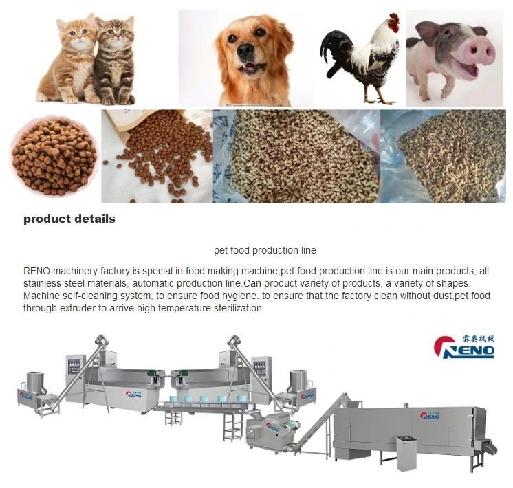 Steam Double Screw Extruder Dog Food Machine