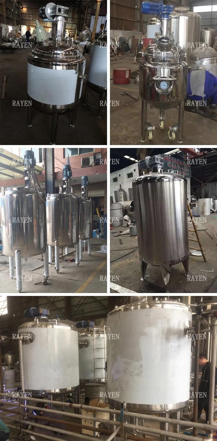 SUS304 or 316L Blending Storage Tank Stainless Steel Soap Mixing Tank