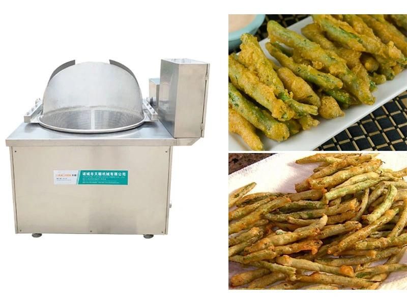 Automatic Snacks Frying Machine Electric Green Beans Deep Fryer Machine