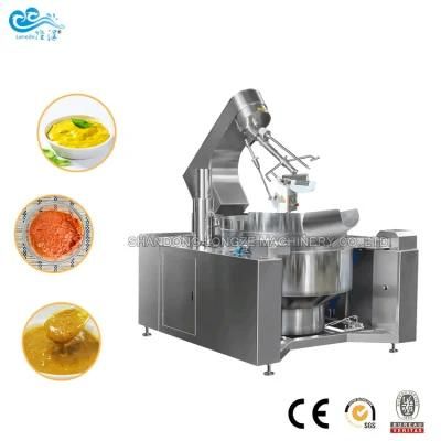 Industrial Automatic Chili Sauce Curry Paste Electric Jacketed Kettle with Mixer