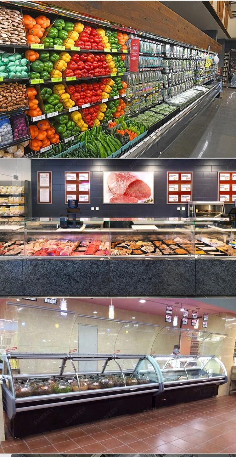 OEM/ODM Professional Custom Groceries Equipment Supermarket Shelves Refrigerator Equipment for Supermarket