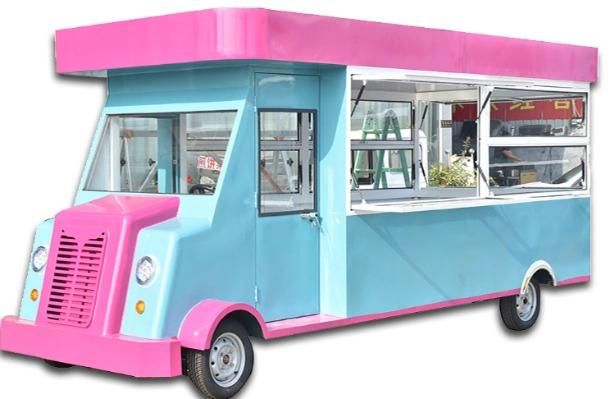 OEM Electric Ice Cream Truck Mobile Fast Food Catering Cart CE Approved Street Kitchen Kiosk