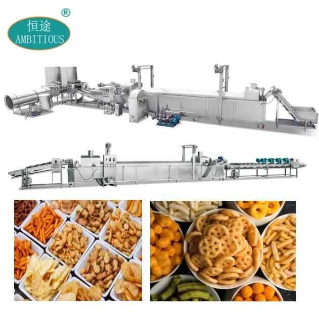 Snacks Food Frying Line Snack Pellets Production Line