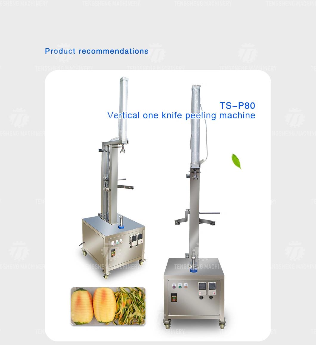 Pineapple Squash Pumpkin Watermelon Papaya Peeler Price Food Processor Commercial Industrial Automatic Peeling Machine Fruit Processing Equipment (TS-P100)