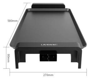 Liven Electric Griddle Pan with Non-Sticking Coating Surface