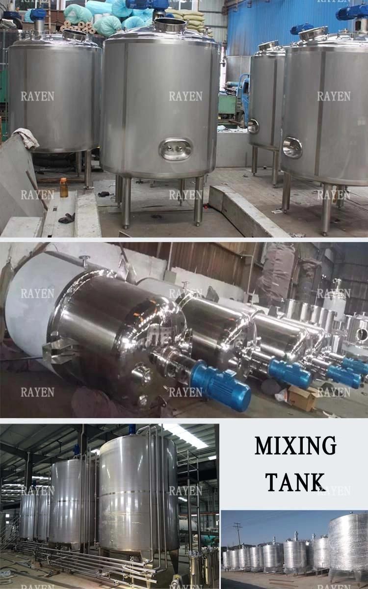 SUS304 or 316L Stainless Steel 1000 Litre Mixing Tank Process Tank