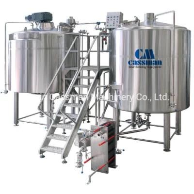 Cassman 1000L 2000L 3000L Industry Beer Brewery Palnt Beer Making Machine