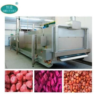 Frozen Persimmon Tunnel Air Blast Freezer IQF Quick-Freezing Machine