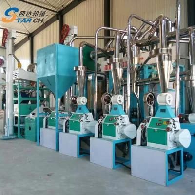 10 Ton Per Day Small Scale Corn Maize Flour Milling Machine Diesel Maize Flour Milling ...