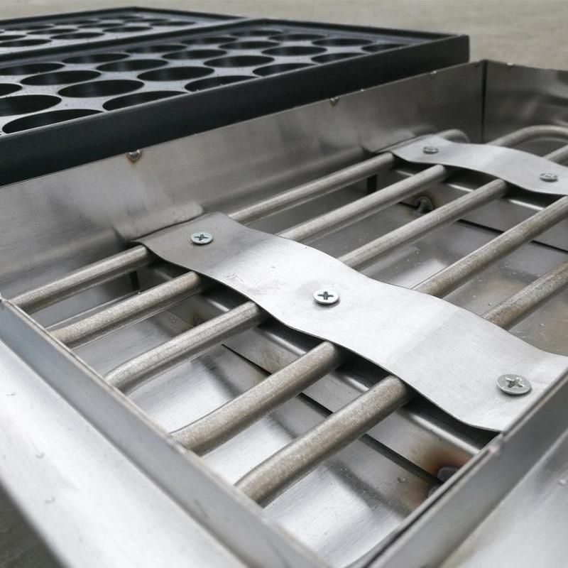 Restaurant Supermarket 3 Head Electric Stainless Steel Snack Food Equipment Pellet Meat Fishball Grill