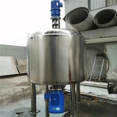 Sanitary Stainless Steel Juice Liquid Dairy Beverage Jacketed Heating Blending Vat ...