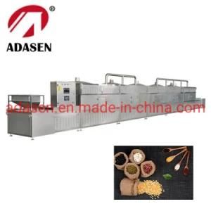 CE Stainless Steel Microwave Drying and Roasting Machine for Millet Buckwheat Grain Crops