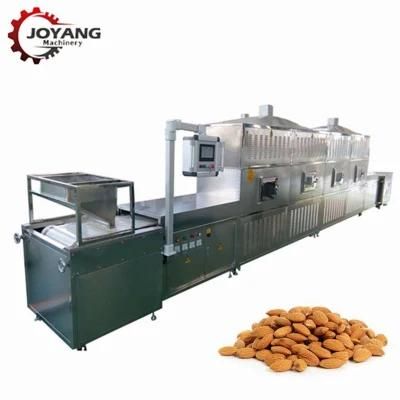 Tunnel Belt Microwave Almonds Nuts Drying Baking Curing Machine