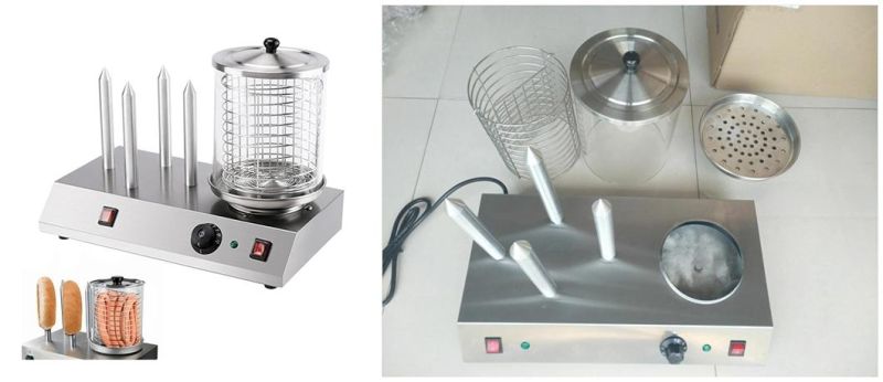 Commercial Catering Equipment Hot Dog Cooking Machine Bread Hot Dog Warmer Electric Hot Dog Machine with Bun Warmer