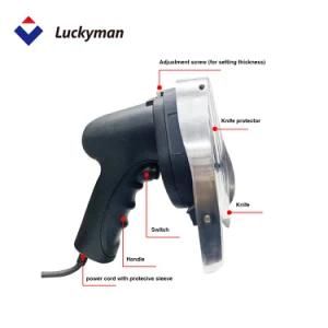 Luckyman Electric Slicer Meat Mincer Machine Kebab Slicer Knife Meat Cutter Machine