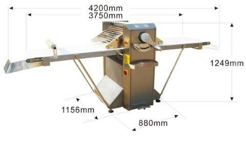 Dough Shaping Machine Square Loaf Bread Dough Toast Moulder