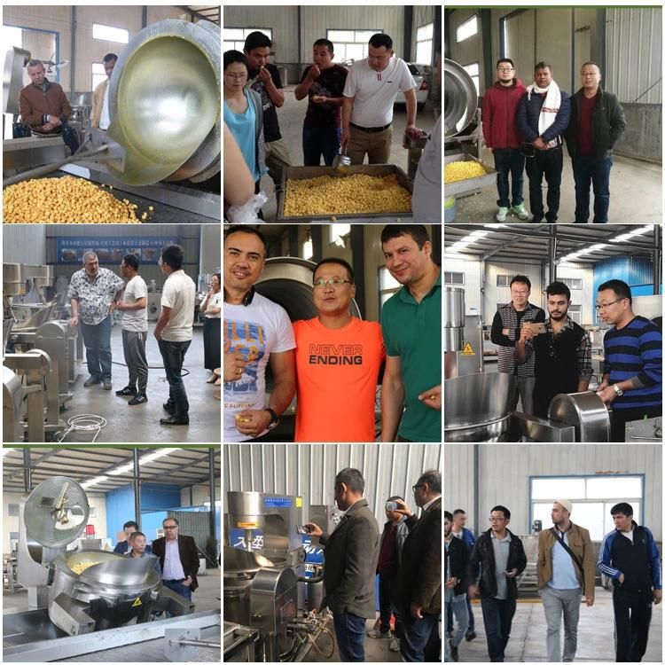 Automatic Large Commercial Electric Induction Popcorn Equipment China Popcorn Making Machine for Sale