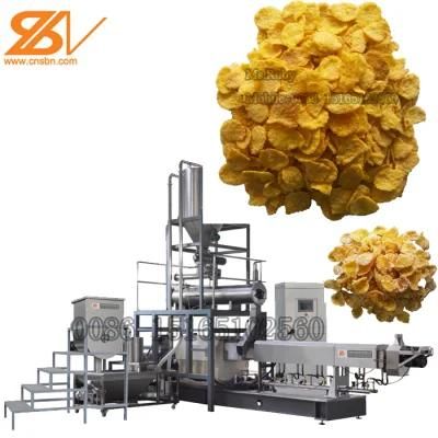 Corn Flakes Making Machine Breakfast Cereals Production Line Corn Chips Manufacturing ...