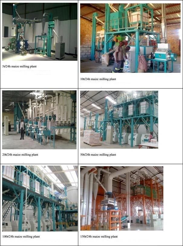30-50tons Complete Automatic Maize Milling Machine for Sale