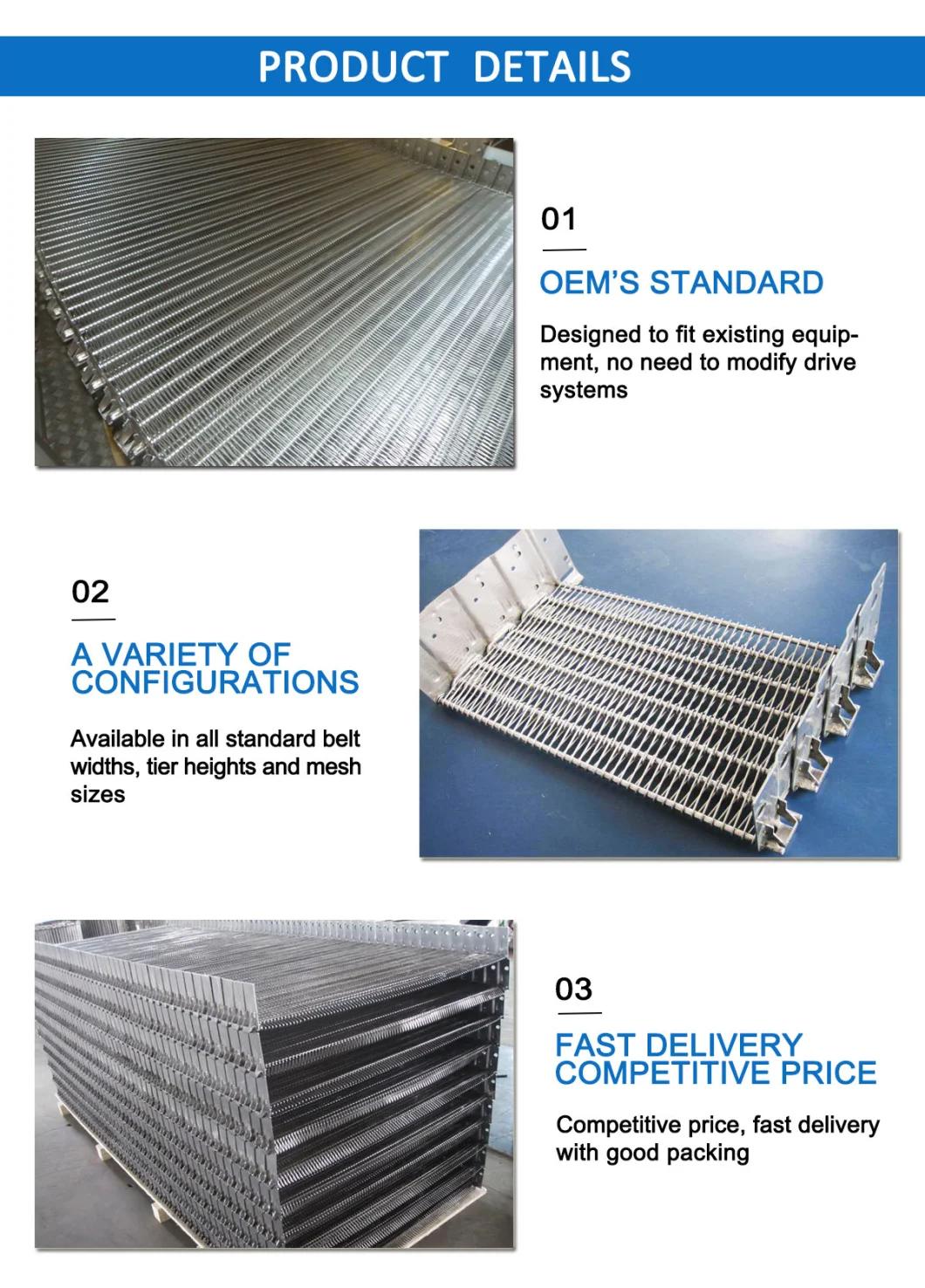 Stainless Steel Heavy Duty Stacking Belt for Stacker Systems