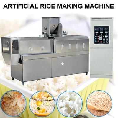 Re-Used Broken Planting Rice Artificial Rice Snack Food Making Extruder/Artificial Rice ...